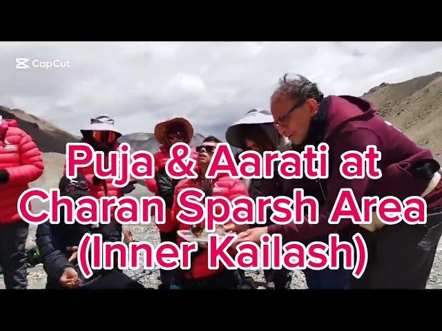 Puja & Aarati at Charan Sparsh Area I Inner Kailash I Touching Feet of Kailash I Alpine Eco Trek