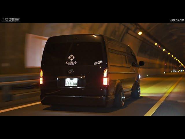 cinematic MidNight Run WIDEFENDER HIACE - SONY FX3 50mm ハイエース 走行動画