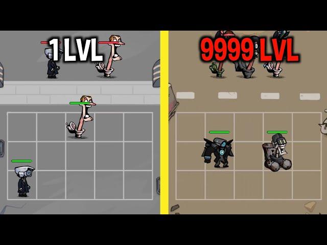 MAX LEVEL in Monster War: Toilet VS Camera Game