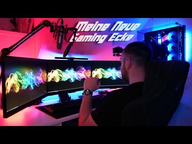 Endlich Perfekt!!! Meine finale GAMING ECKE mit 3 Monitoren & 2 PC´s