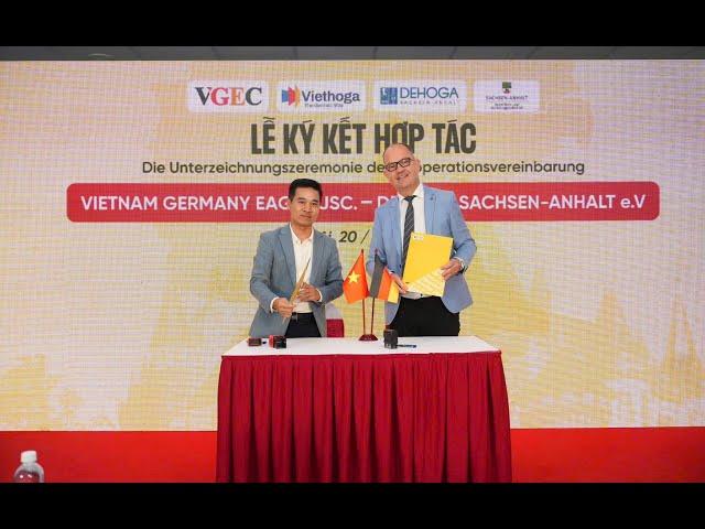[RECAP] KÝ KẾT HỢP TÁC VGEC x DEHOGA SACHSEN-ANHALT | Du học nghề Đức cùng VGEC