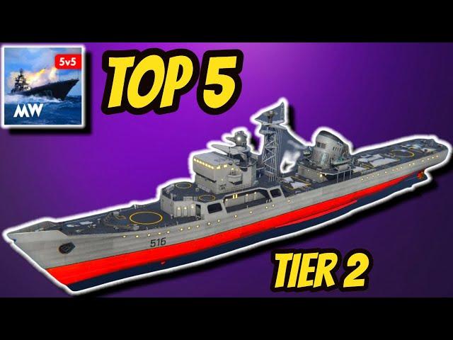 Top 5 Best Tier 2 Ships In Modern Warships (My Opinion)