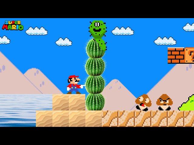 Super Mario Bros. but Everything Mario touch turns Realistic...