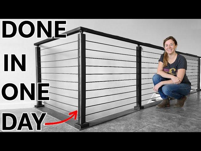 Easy Cable Stair Railing | The Best DIY System