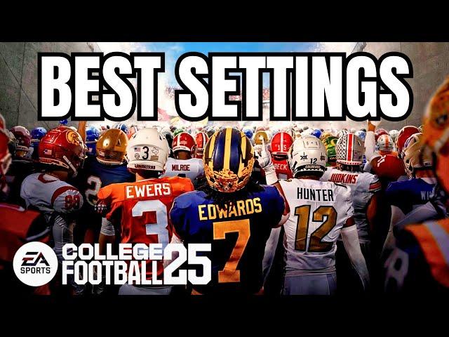 Best Visual & Gameplay Settings: College Football 25