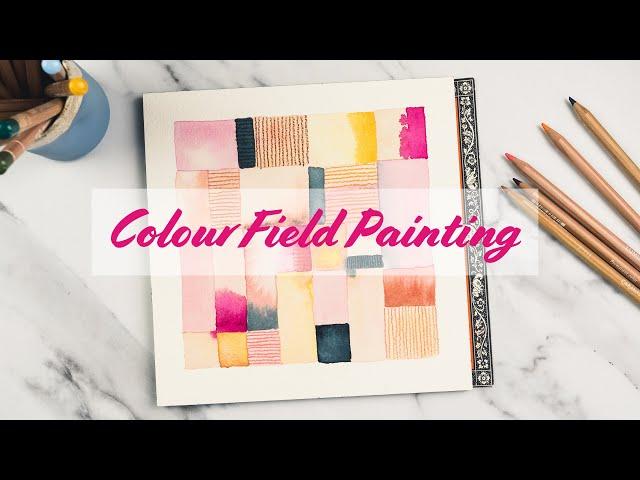 Paint Color Blocks: A Beginner Friendly Abstract Watercolor Project!