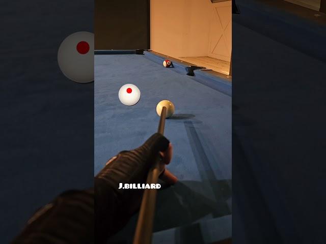 Frozen Ball Aiming System In Pool #8ballpool #billiards #trickshots #billiard #9ballpool #poolshots