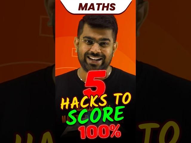 Top 5 Hacks To Score 100% in Maths #trending #shorts #shimonsir #boardexams