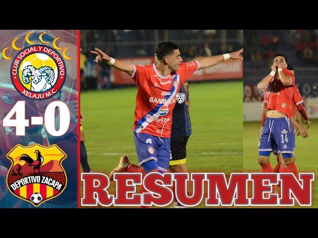 XELAJÚ MC vs ZACAPA 4-0 RESUMEN Y GOLES JORNADA 10 APERTURA 2024