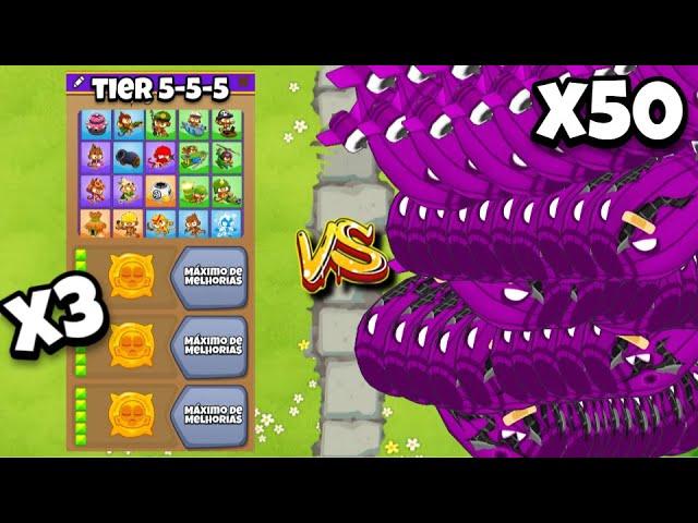 50 BAD vs TODOS TIER 5 - QUEM TANKA? - BTD6