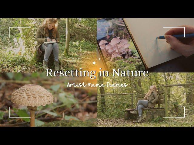 Resetting in Nature + Spooky Products  | Artist Mama Diaries  | Studio Vlog 