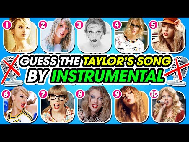 Guess The Taylor Swift Song By INSTRUMENTAL ️ Swiftie Test