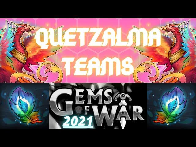 QUETZALMA TEAMS | Gems of War Troop Guide 2021 | 2 Teams for this newer mythic