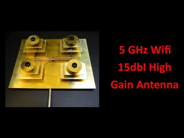 5GHz Wifi Antenna with 15dbI of Gain