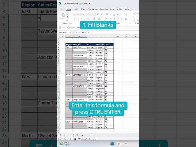 Top data cleaning hacks that will blow your mind.  Who knew all three?! #excel #tutorial