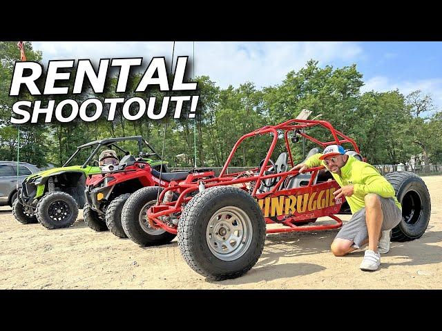 Dunes Rental Shootout! Sunbuggy vs Quad vs SXS! Jumps & more!