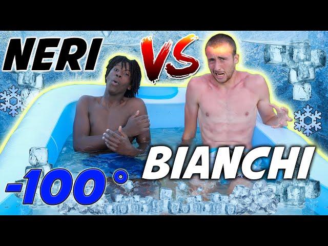 Neri VS Bianchi - Chi resiste di più nella PISCINA GHIACCIATA? *PERICOLOSO*