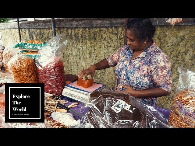 Street Sweet Shop in Sri Lanka with Muscats, Dodol and Milk Toffees