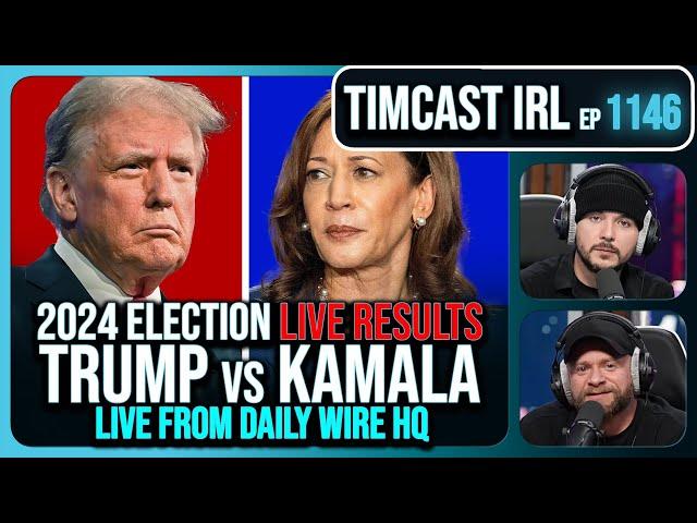 LIVE ELECTION Results Trump v Kamala w/The Daily Wire | Timcast IRL