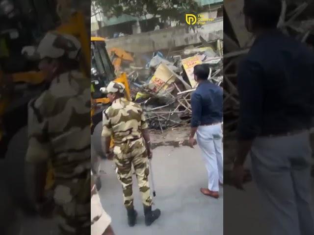 #Bulldozer action taken on Muslim-owned shops in #MiraRoad, #Mumbai