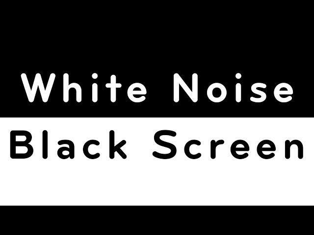 White Noise Black Screen | Sleep, Study, Focus | 10 Hours