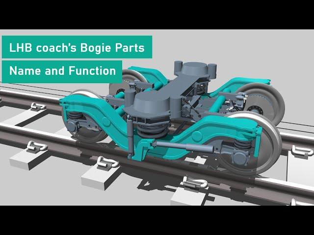 lhb fiat bogie | LHB coach's fiat bogie parts Explained | fiat bogie parts