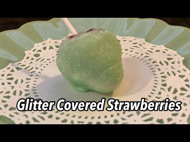 How to Make Glittered Strawberries/ Twisted Mikes