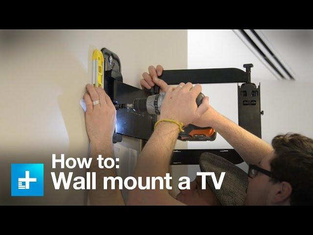 How to wall mount a TV with the Sanus full motion VMF322-B1