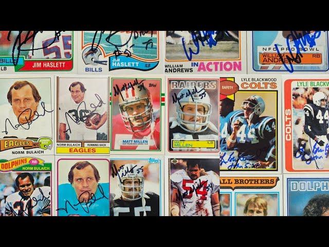 My Weekly TTM Autograph Haul #38 - 6 Returns (Jim Haslett, Matt Millen, William Andrews & more)