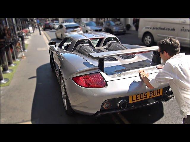 I push start a Porsche Carrera GT in the middle of London!