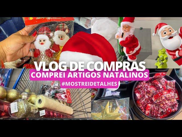 VLOG DE COMPRAS | FUI COMPRAR DECORAÇÕES PARA MONTAR MINHA ÁRVORE DE NATAL