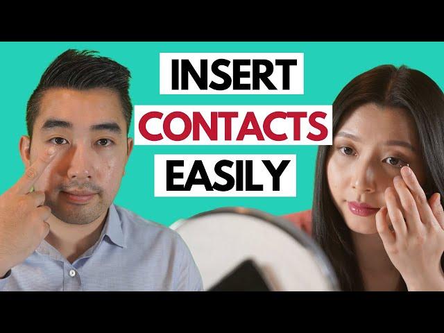 How to put in contact lenses (3 different methods) | Optometrist Tutorial