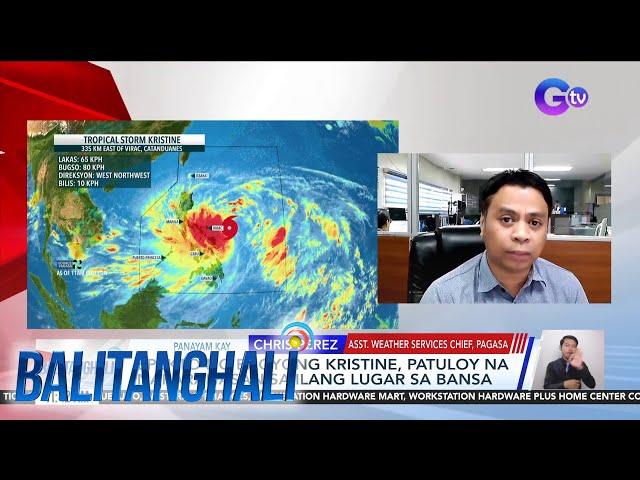 Panayam kay Chris Perez, Asst. Weather Services Chief, PAGASA (October 22, 2024) | Balitanghali