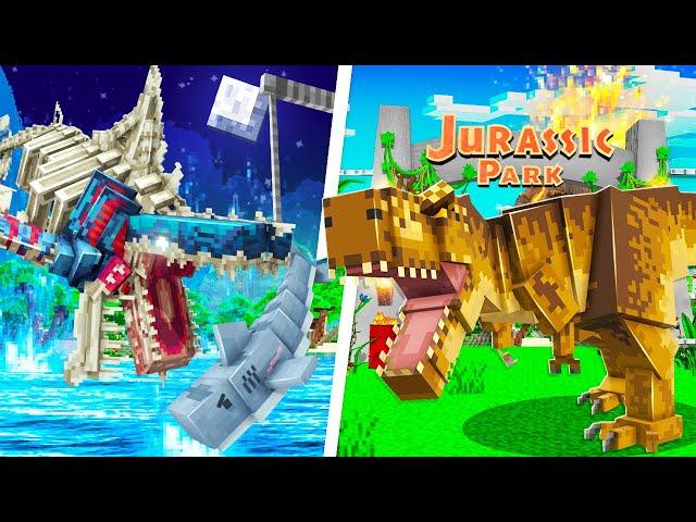 OPENING A JURASSIC WORLD DINOSAUR ZOO IN MINECRAFT!