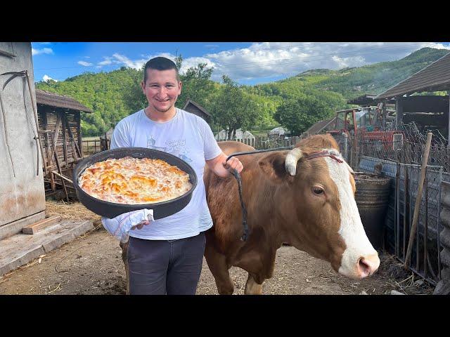 THIS IS A BAKER WITH 2 UNIVERSITY DEGREE! HE SELLING PIES FROM HIS VILLAGE