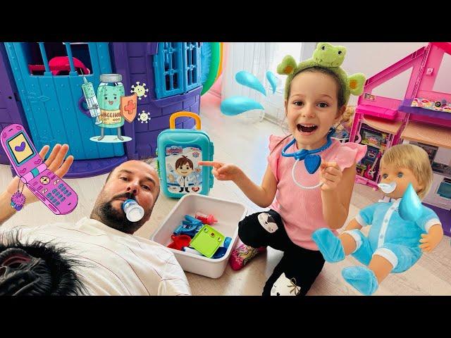 Kız Oyunları!Ada ile Evcilik Videosu!Oyuncak Bebek Bakma Videosu,Kız Mutfak Oyunları#baby @Barbie