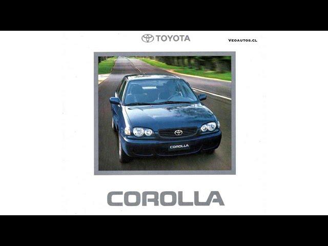 Toyota Corolla Catálogo Chile 2000. #Veoautos