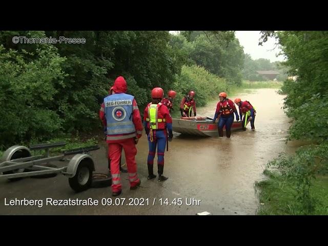 Jahrhunderhochwasser in den Bereichen Lehrberg und Ansbach