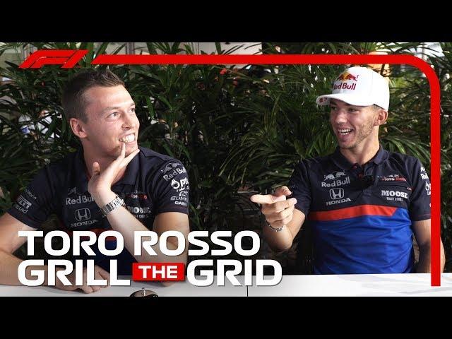 Toro Rosso's Daniil Kvyat And Pierre Gasly! | Grill The Grid 2019