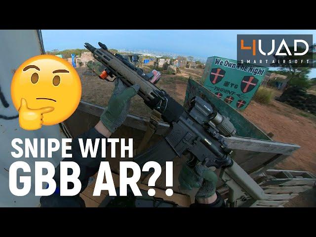 It shoots like a sniper rifle!!! - GHK URGI DMR- 4UAD Gameplay   #insta360