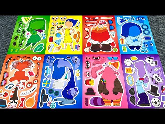 [Toy ASMR] Disney Inside Out 2 Movie Activity Book with Stickers! Character Paper 스티커북으로 장식하기 2