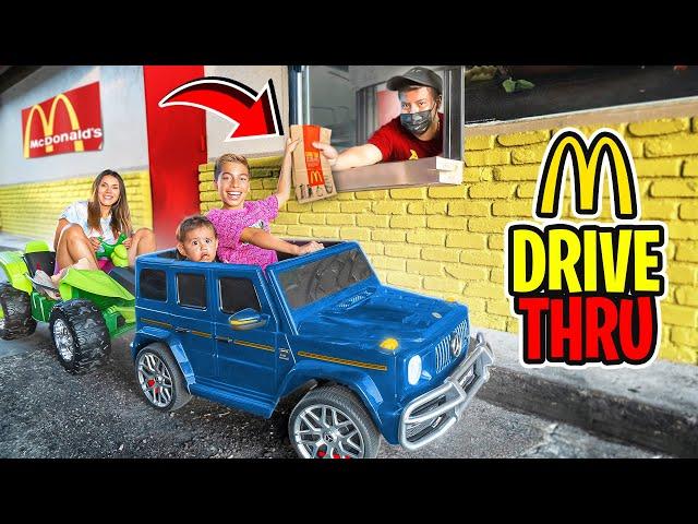 LETTING OUR KIDS DRIVE For The FIRST TIME!! (McDONALD'S Drive Thru) | The Royalty Family