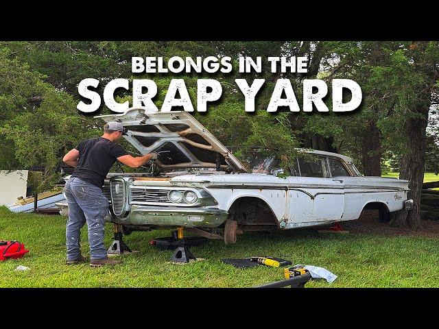 FORDS BIGGEST FAILURE SAVED FROM SCRAP | Will this Ford Edsel RUN and DRIVE after a DECADE?