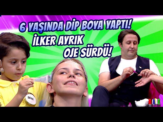 İLKER AYRIK OJE SÜRDÜ / 6 YAŞINDA DİP BOYA YAPTI! - 10 NUMARA 5 YILDIZ