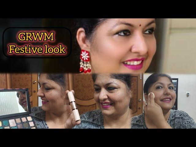 GRWM Festive look Amazon Great Indian Festival #collab #ad