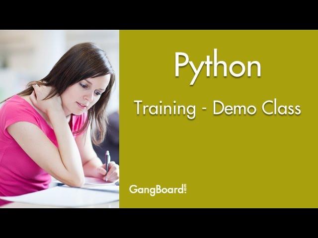 Python Training | Complete Overview | Demo Python Online  Training | Gangboard