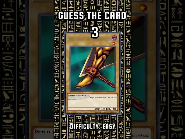 Guess The Card! | Yu Gi Oh! | {246} | Easy #yugioh #yugiohcommunity