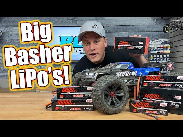 BIG RC Car Power! Spektrum Basher LiPo Batteries