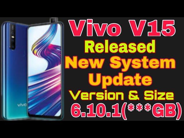 Vivo V15 New System Update | Vivo V15 Update | By Tech Boy Mukesh