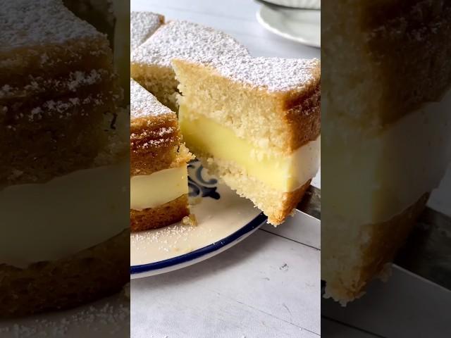 Vanilla Custard Cake#cooking #cake #vanilla #vanillacake #custard #dessert